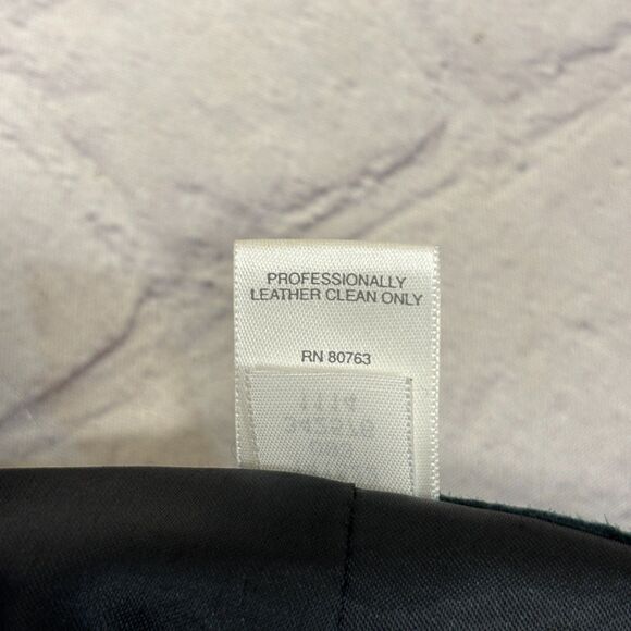 Hugo Buscati Collection Women Genuine Leather Pants Size 4 Raw Hem D041 -29 - Picture 10 of 16